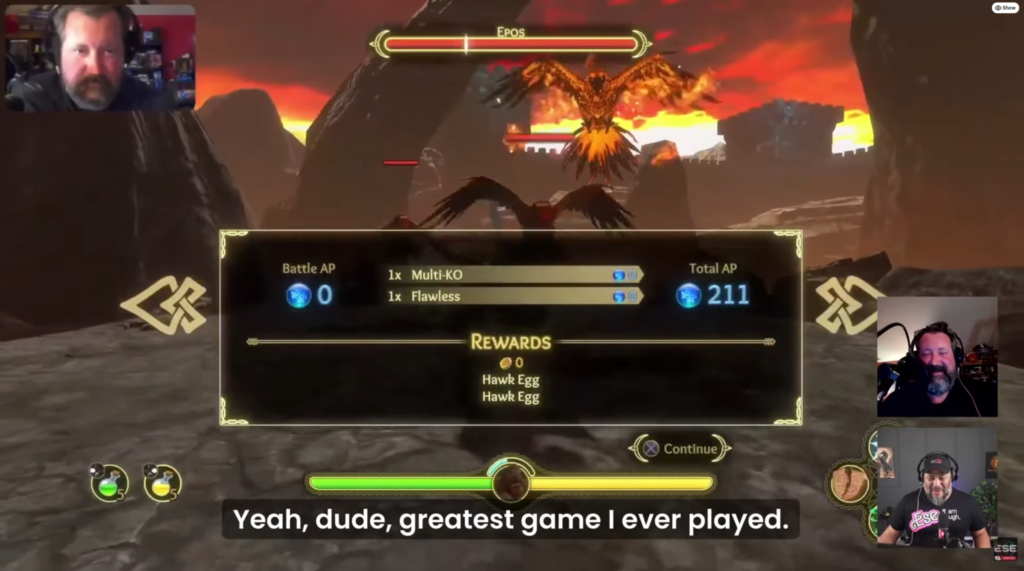 beast quest glitch in action - victory screen stuck during battle