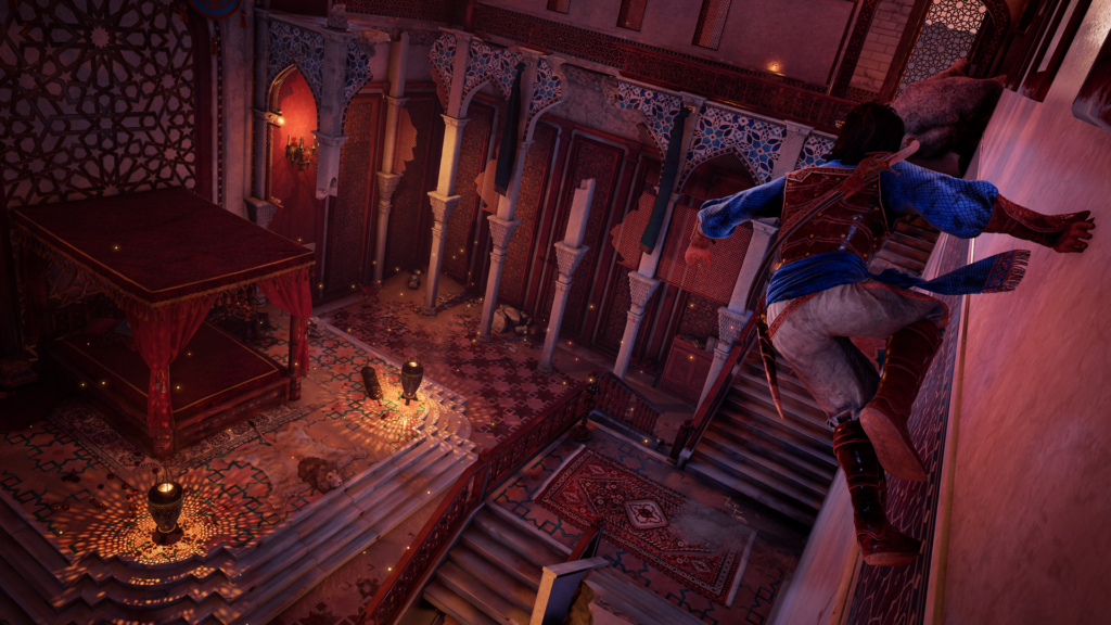 Prince of Persia the sands of time running on wall