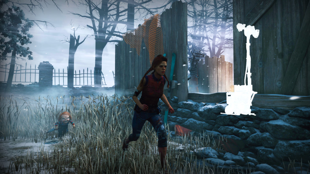 Dead by Daylight - Chucky chasing survivor
