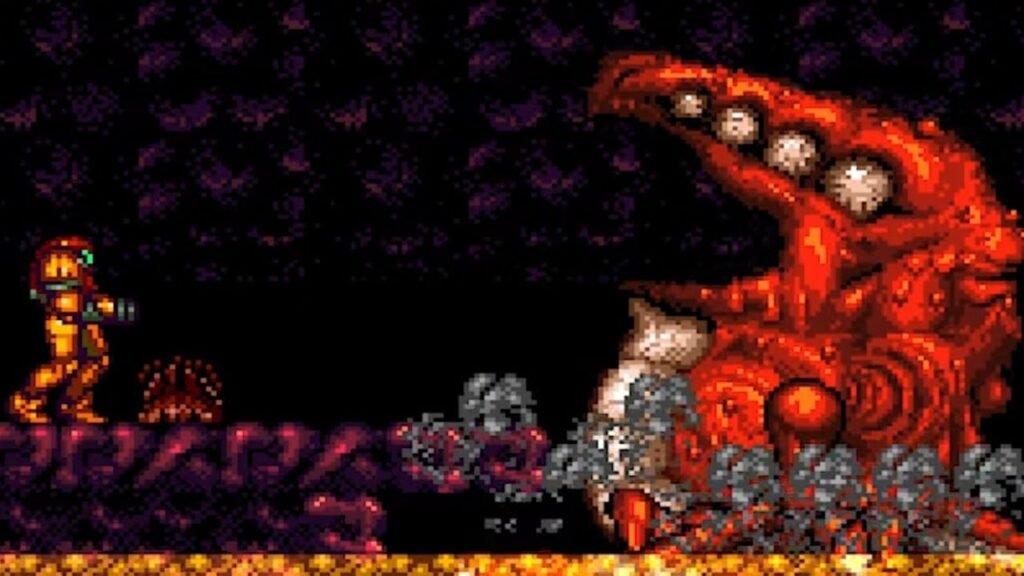 Super Metroid battle