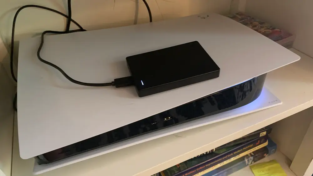 PS5 with external HDD